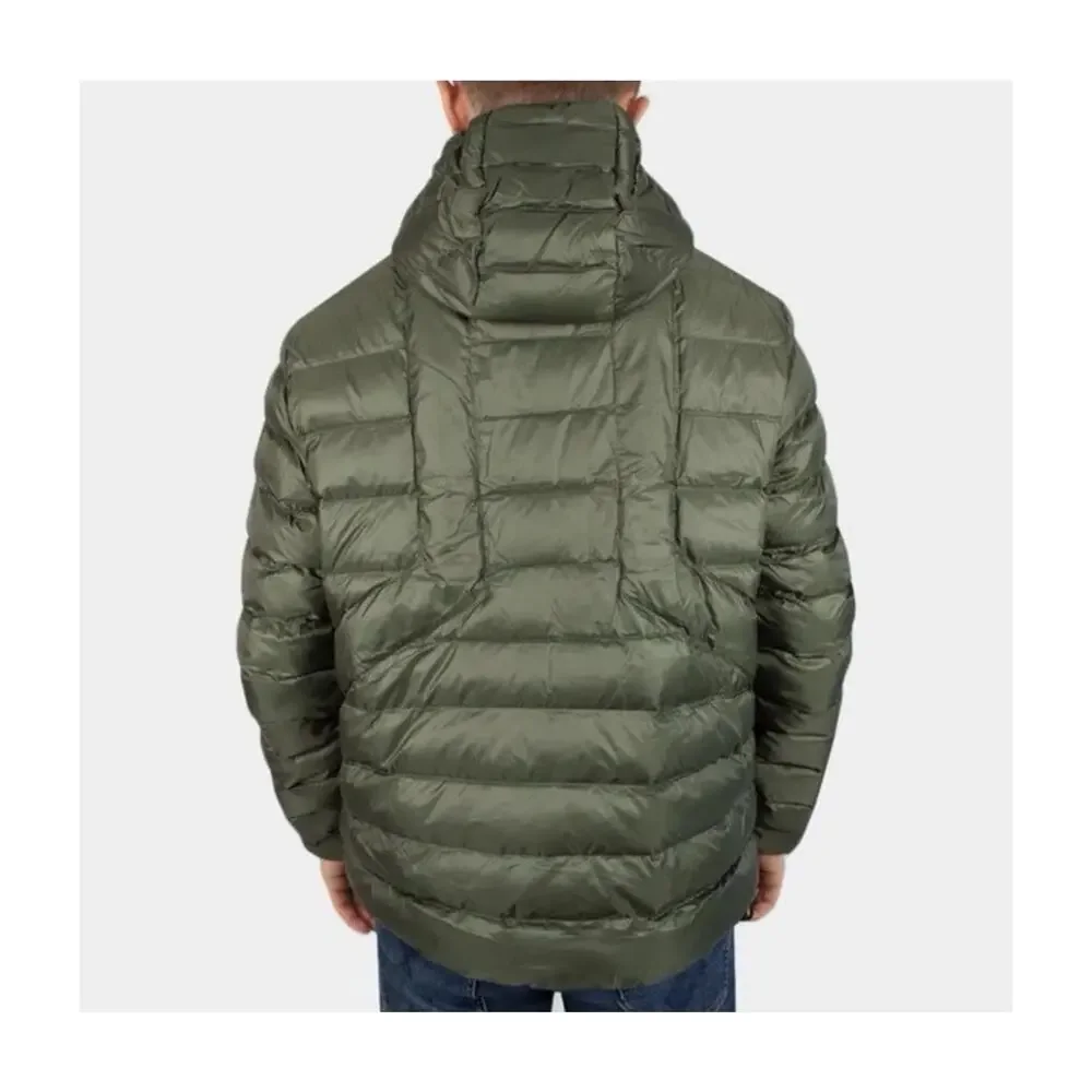 Diesel W-Dwain-21 Water-Repellent Padded Jacket Olive Green Size S NWT